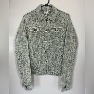 ROCK 47 Leopard Denim Jacket